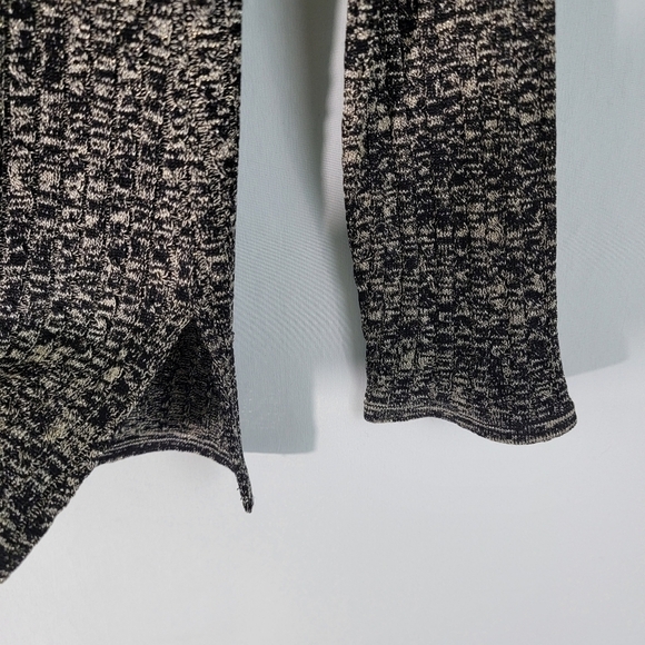 Exclusively MISOOK Marled Black Sparkle Button-Up Long Sleeve Collared Jacket XL - Picture 9 of 12